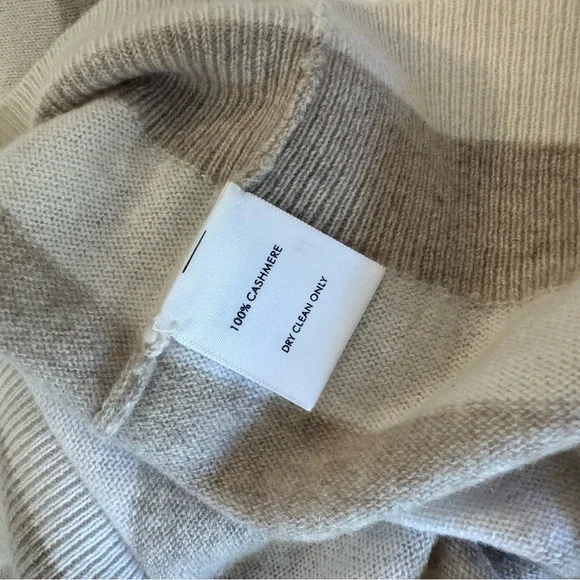 White + Warren Sailboat Stripe Cashmere Crewneck sweater Size small - Picture 3 of 8